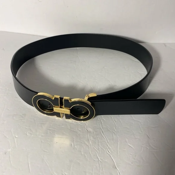Salvatore Ferragamo Adjustable Oversized Buckle Belt